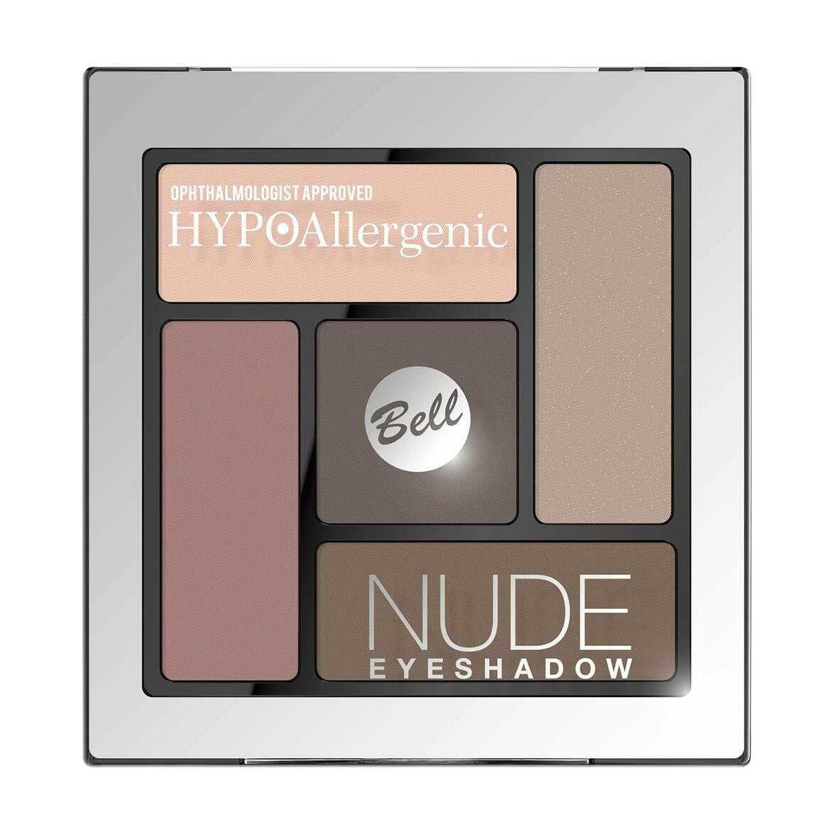 Сатиново-кремові тіні для повік Bell HypoAllergenic Nude Eyeshadow 01, 5 г