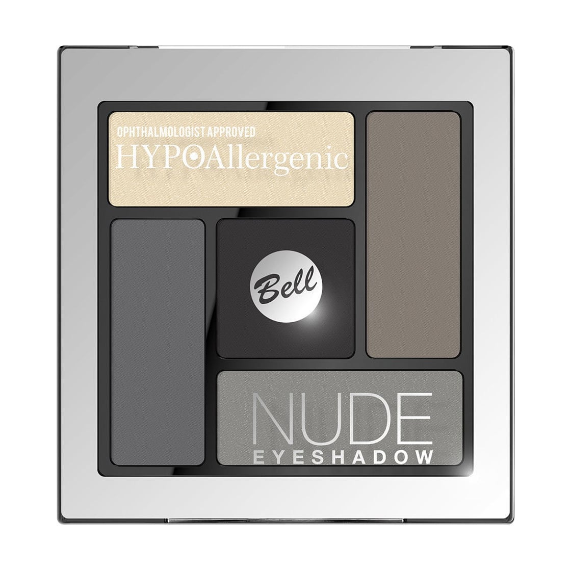 Сатиново-кремові тіні для повік Bell HypoAllergenic Nude Eyeshadow 02, 5 г